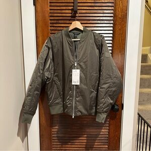 Athleta Sateen Bomber Jacket